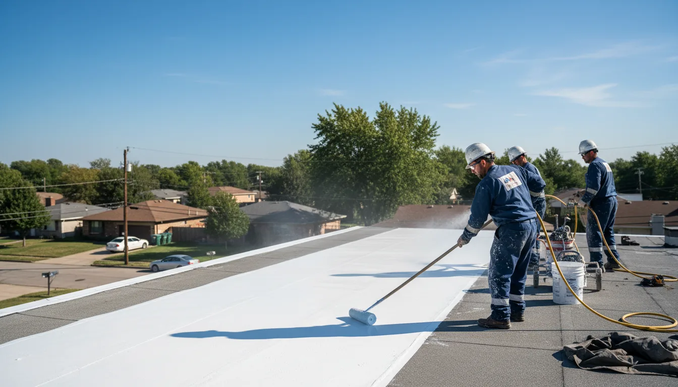 Commercial roof coating in Forbes, MN near me